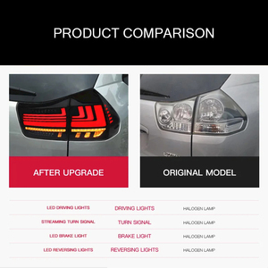 Lexus RX RX RX350 2004-2008 için XT yükseltme LED aydınlatma sistemi kuyruk işık lamba donanımı arka lambası Taillamp tak ve çalıştır - Product Image 2