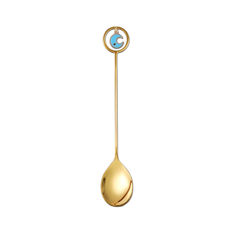 Golden Spoon Blue Moon Pendant