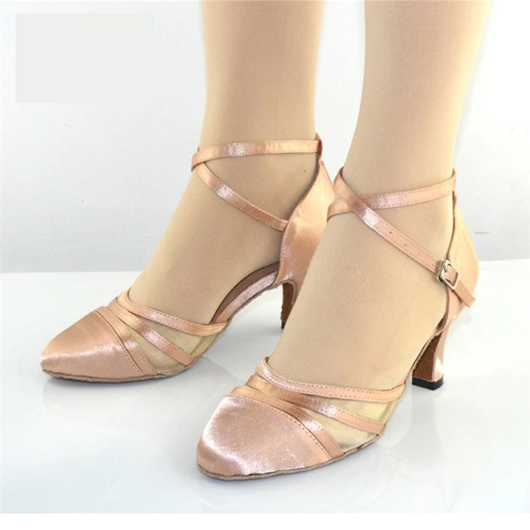 High-Heeled Modern Ballroom Jazz Latin Dance Shoes Sandals for Women Dancing Shoes