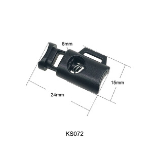 Guanfeng Bag Hat Garment Cord String Hoodie Ajustable 5 mm Elástico Transparente Plástico Cordón Toggle Cord Stopper - Product Image 6