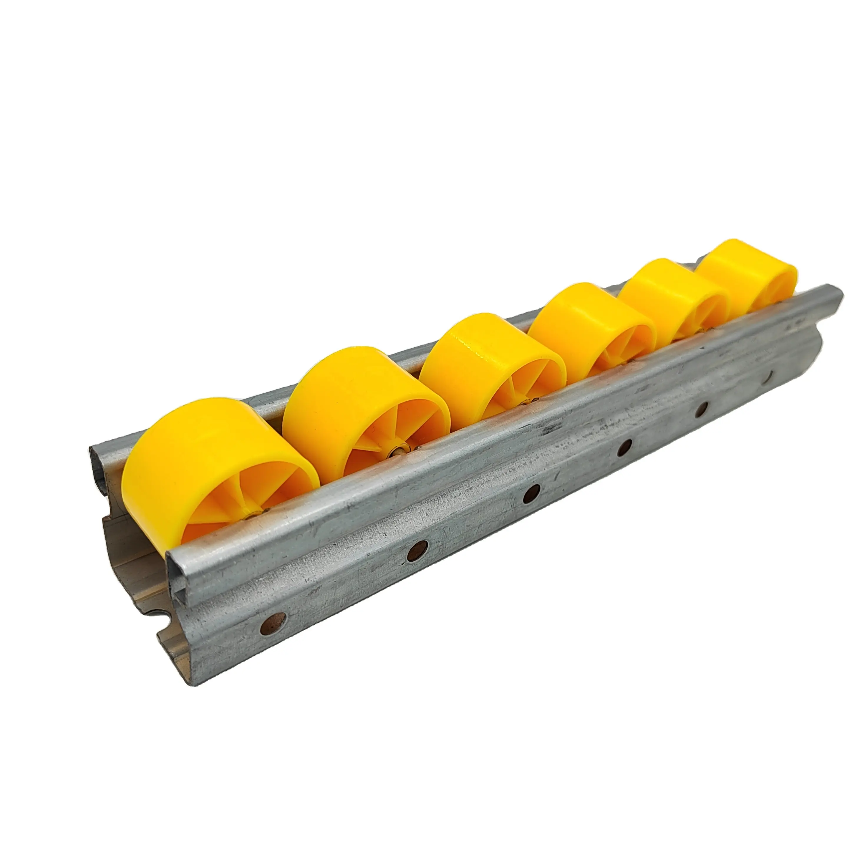 Aliran Plastik Roda Roller Track untuk Jalur Perakitan Flow Rail