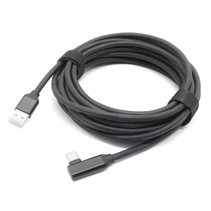 1M 2M 3M L Shape 180 Degree <strong>USB</strong> 3.0 <strong>a</strong> Male to Elbow TYPE C Male Sync Data Transfer Cable for VR Equipment - Product Image 3
