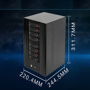 Neues Home-Storage-Hot-Swap-NAS-Server-Gehäuse IPFS 8-Festplatten-Gehäuse unterstützt das Mini-Itx-Motherboard-und GPU-Karten-Cloud-Computing - Product Image 4
