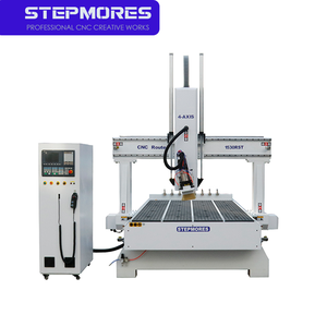 Enrutadores de madera 1325 4 ejes ATC CNC máquina enrutadora fabricación de muebles con husillo giratorio de 180 grados - Product Image 2