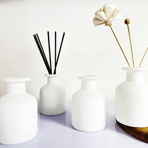 Decorate Home <strong>Perfume</strong> 100ml 150ml 250ml Gray <strong>White</strong> Black Empty Glass Reed Diffuser Bottle