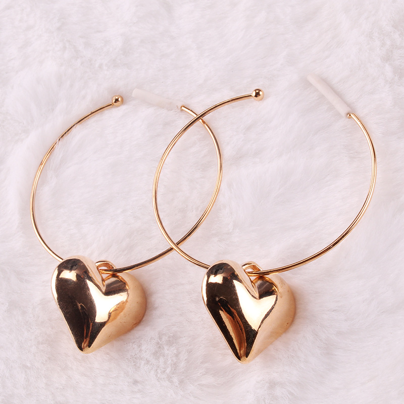 Boucles d'oreilles en forme de coeur