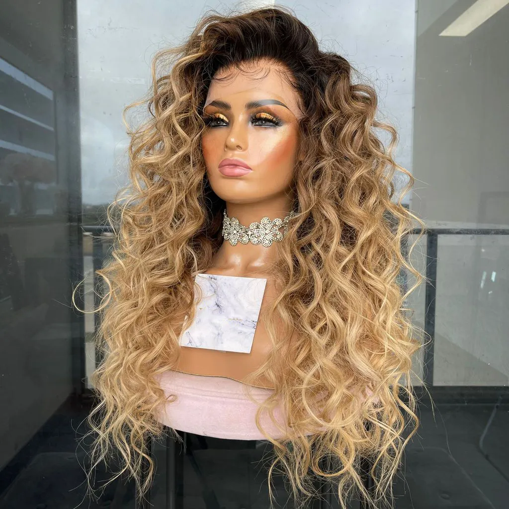 Ombre peruca de cabelo humano frontal, loira perucas frontal renda pré-selecionado remy brasileiro cheio frontal para mulheres negras