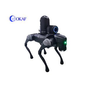 OKAF aeroporto metropolitana ad alta velocità ferrovia biomimentica quadrupede cane robot AI riconoscimento del volto pattuglia di sicurezza cane robot - Product Image 3