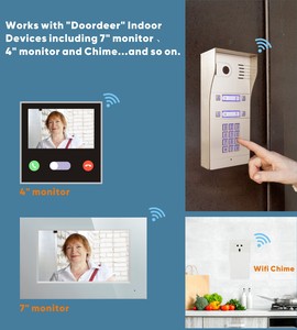 Nuovo Smartphone di controllo del codice di accesso anello campanello sistema di videocitofono, WiFi HD IP videocamera IP per 4 appartamenti - Product Image 3