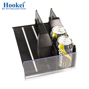 <strong>Automatic</strong> Drink Dispenser Spring <strong>Loaded</strong> Fridge Beverage <strong>Shelf</strong> Pusher Glide Width-adjustable Pusher Slide Rail With Roller <strong>Shelf</strong> - Product Image 4