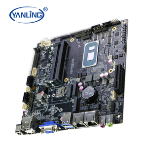 Premium 1135U DC 12V entrada placa base VGA DP cuatro pantallas PCB soporte Wake on LAN