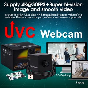 ELP 4K IMX415 Webcam High Definition 3840x2160P 30fps No Distortion Lens Ultra HD USB Industrial Camera for <strong>Raspberry</strong> <strong>Pi</strong> - Product Image 5