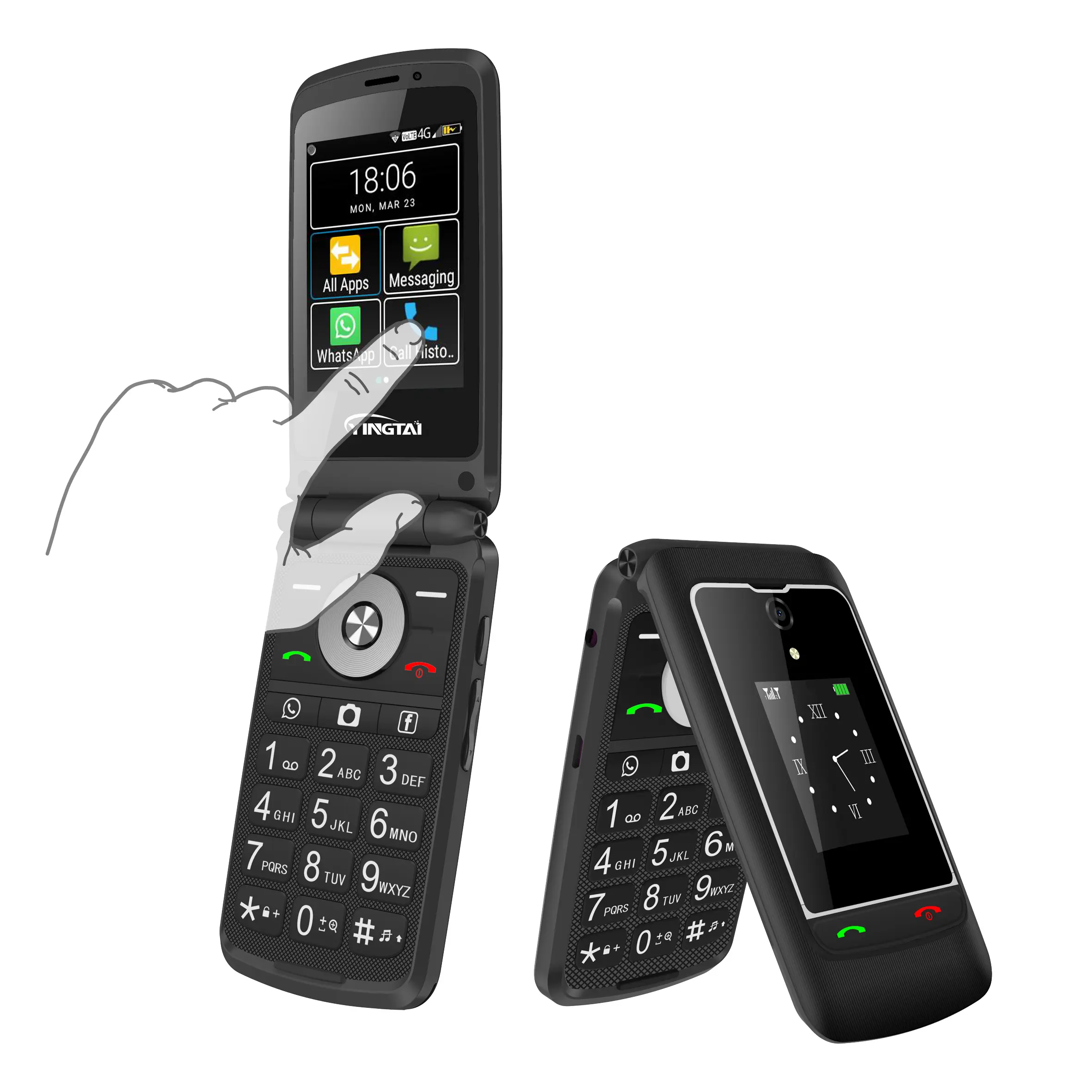 Smartphone Qwerty, téléphone Mobile modèle Slim, grand écran tactile, Mini haut-parleur 4g, pas cher, avec clavier