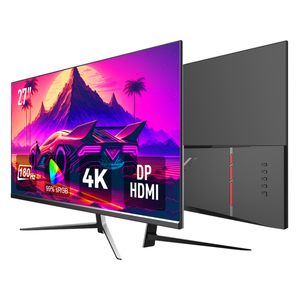 Monitor LCD curvo de 31,5 pulgadas súper ancho 165 Hz 2K con retroiluminación LED Altavoz incorporado PC Gaming Computadora de escritorio usada