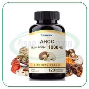 Ausreson สารสกัดจากเห็ดเฮกโซสสารเสริมภูมิคุ้มกันให้พลังงาน AHCC Capsule สำหรับผู้ใหญ่เด็ก - Product Image 1