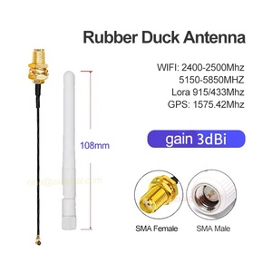 Sinyal artı omni geniş bant 2.4 GHz-2.5 GHz / 5.1 GHz-7.1 GHz 3-4 dBi WiFi 6e Tilt döner lastik ördek anten WLAN - Product Image 5