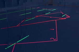 Màu huỳnh quang Băng Spike Stack Băng phát sáng trong bóng tối UV đen ánh sáng phản ứng Neon gaffer vải băng - Product Image 5