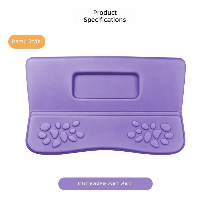 Reposamanos para teclado todo en uno, color morado oscuro