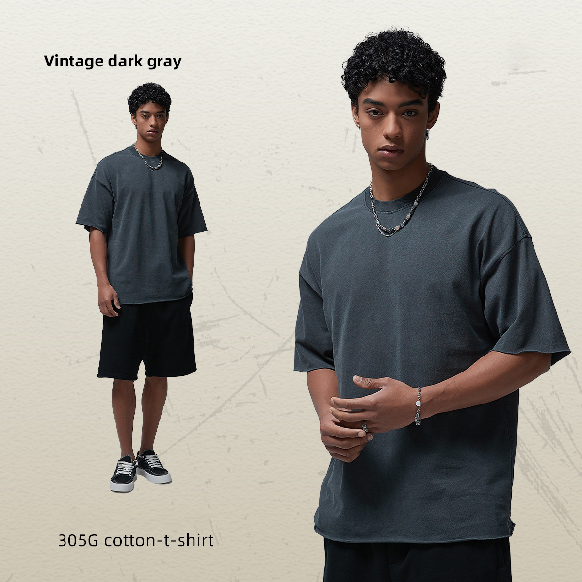 Vintage dark gray