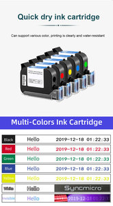 Meist verkaufte, einfach zu bedienende tragbare tragbare Inkjet-Etiketten druckmaschine Inkjet-Batch-Code-Druckmaschine - Product Image 4