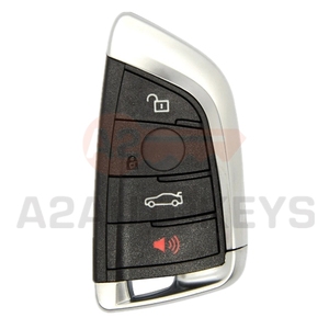 A2AUTOKEYS for BMW 1 2 7 Series X1 X5 X6 X5M X6M F Class Remote <strong>Key</strong> 3/4 Buttons Black/Silver Smart Card Car <strong>Key</strong> Shell Case - Product Image 2