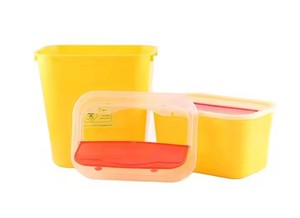 OEM医院针头圆形医疗锋利废物容器方形锋利容器锋利盒5L 10L - Product Image 4