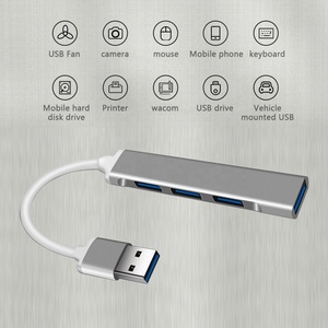 OEM Metal adaptör Usb 3.0 Hub yüksek hızlı 4 In1 4 portlu 4 portlu Usb Hub USB3.0 HUB - Product Image 2
