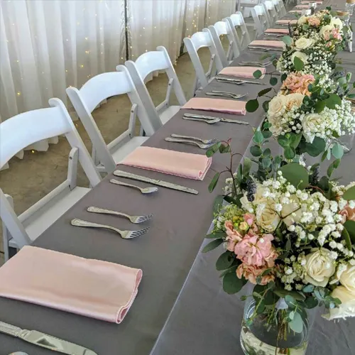 Cadeiras de plástico para casamento, cadeiras dobráveis de resina branca