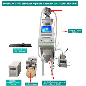 Máquina de clasificación de color de 50-1500 kg/h, máquina de clasificación de color de sal, 120 cenel - Product Image 2