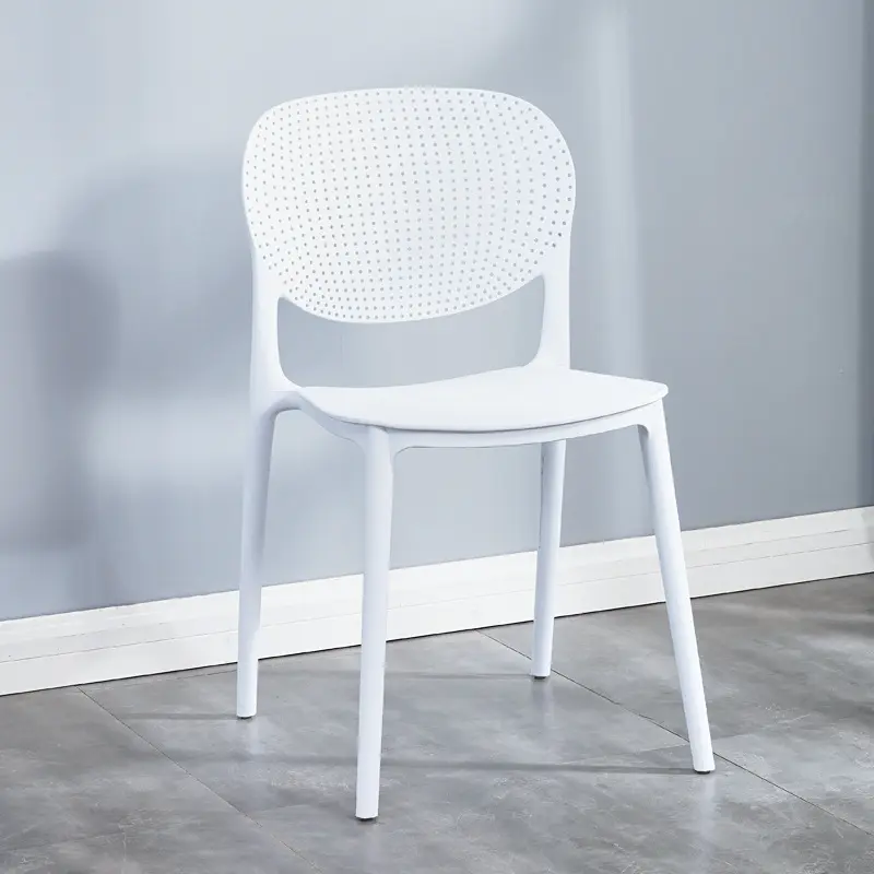 Table et chaises en plastique blanc empilables, petits événements, plusieurs tailles