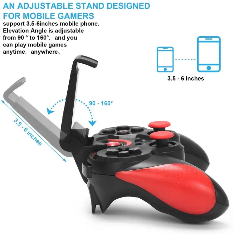 Controle joystick para smartphones bt, controle para smartphones, android e ios