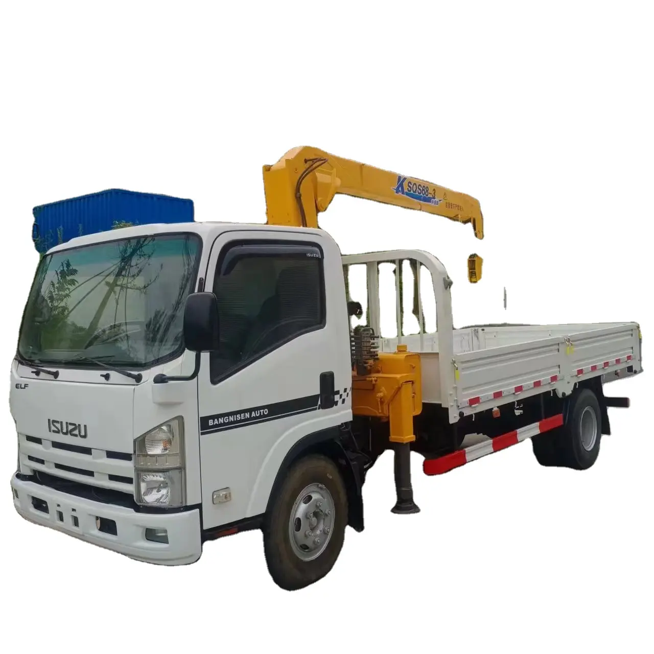 Giappone Isuzus ELF 700P camion gru montato su camion camion di sollevamento veicolo di trasporto per la vendita