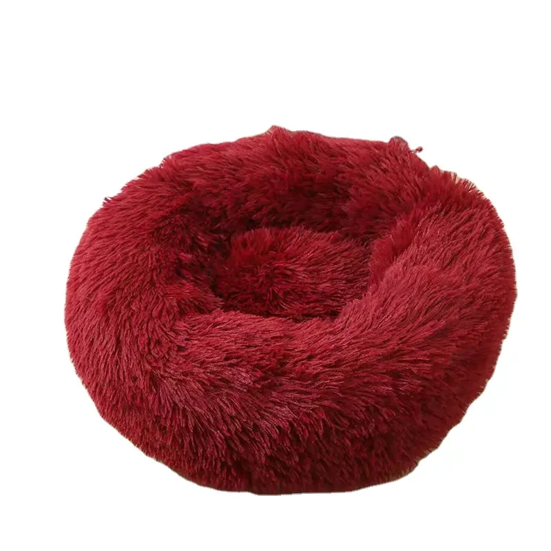 Cat Dog Pet Bed Nest With Non Slip Blanket Removable Plush Cat Bed