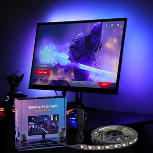 EMC Gaming Light PC Backlight Music Color Sync 5V USB RGBIC LED Strip Monitor Backlight for PC 24 - 34 Inch <strong>Computer</strong> - Product Image 1