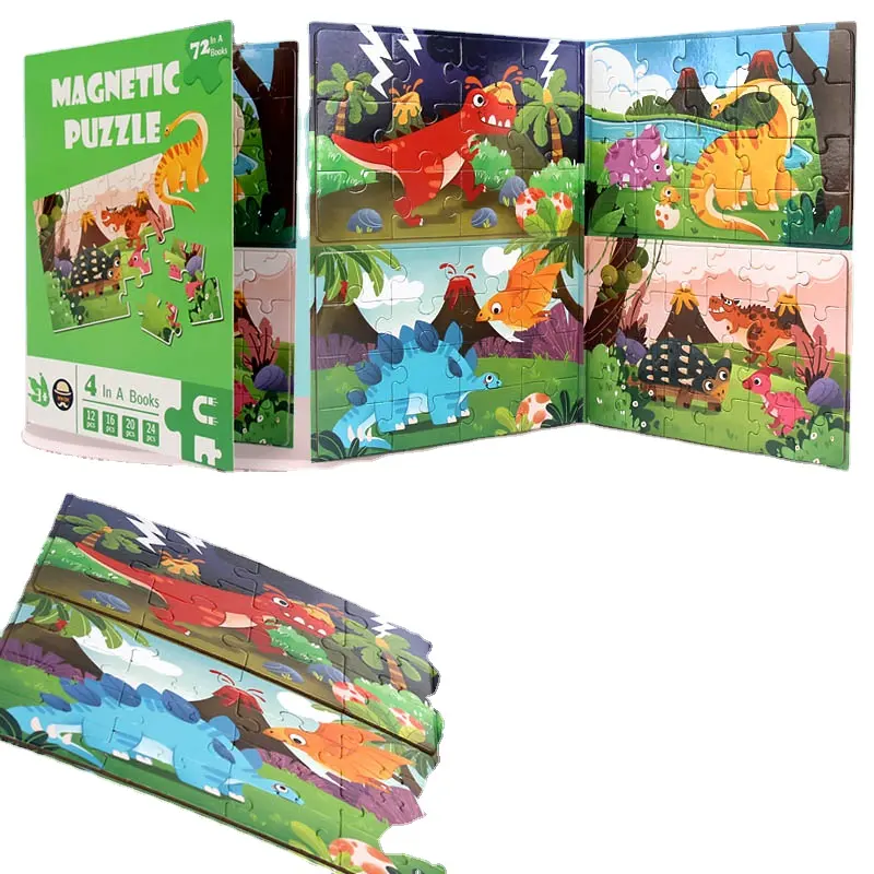 Benutzer definierte Magnet puzzles für Kinder Alter Tragbare Puzzles Buch für Kinder Reises piele Vorschule Lernspiel zeug