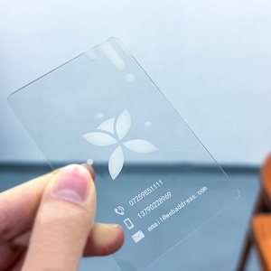 全透明PVC NFC 13.56mhz名片高端透明名片塑料VIP会员卡 - Product Image 5