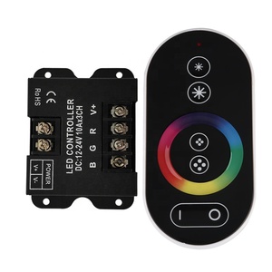 Touch Screen RGB LED Controller RF telecomando interruttore DC12-24V Wireless Touch RF telecomando per RGB LED striscia 360W
