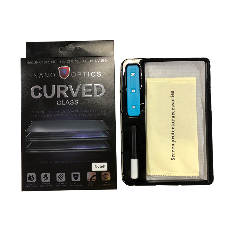 UV lamp tempered glass