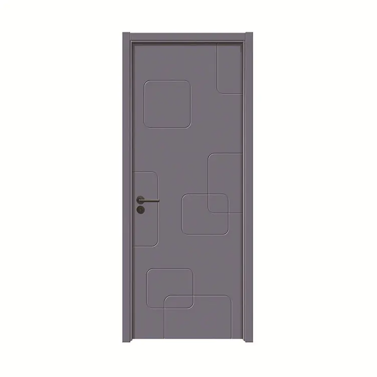 Puertas interiores de lujo modernas resistentes a la corrosión puertas de habitación de baño a prueba de agua puerta WPC