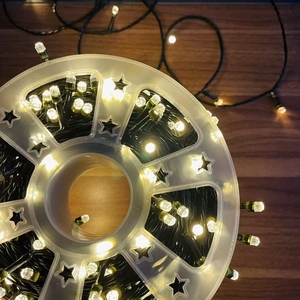 Temporizador remoto Solar Fairy String Lights LED V8 Black Wire String Lights Solar con control remoto 50m 240led String Solar Lights - Product Image 5