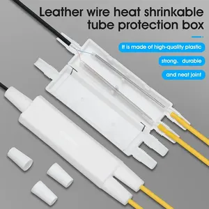 Carcasa protectora de tubo de fusión en caliente de fibra óptica 1 en 2 salidas para FTTH y cable de red Introducción y protección - Product Image 5