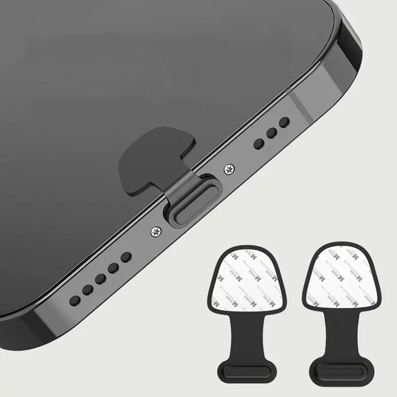 Pelindung Port pengisi daya ponsel silikon, Port silikon Anti debu, tipe C, pelindung Port pengisian USB, untuk iPhone