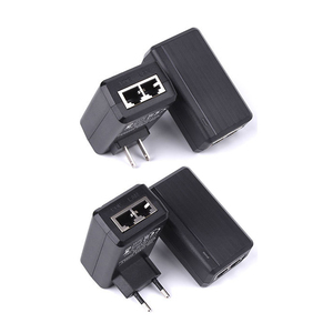 1000Mbps POE喷油器15V1A 24V1A 48V0.5A输出欧盟美国插头，用于闭路电视网络摄像机电源POE适配器