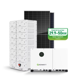 Гибридная 3-фазная солнечная энергетическая система Growatt 30 кВт-50 кВт для домашних коммерческих проектов с контроллером MPPT & PWM литий-ионным аккумулятором - Product Image 1