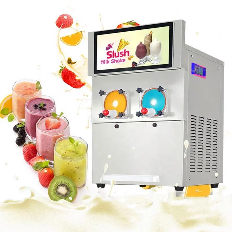 Yeni varış yüzlü suyu dağıtıcı Mini Slush makinesi 4 In 1 dondurulmuş kokteyl buz Slushy makinesi