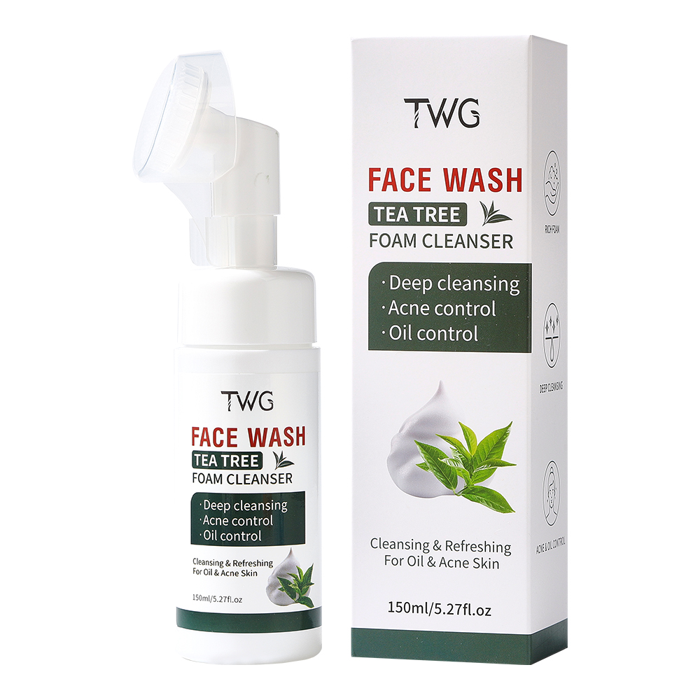 TWG Tea Tree Foaming Face Wash with Brush Head