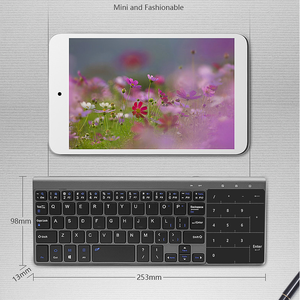 Mini teclado de 2,4G con panel táctil 59 teclas diseño de pie de tijera teclado de oficina de escritorio inalámbrico - Product Image 2
