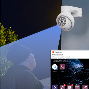 Sistema de cámara de seguridad de visión nocturna a prueba de agua de fábrica 5MP HD intercomunicador bidireccional Video PTZ WiFi solar IP NVR cctv kits de cámara - Product Image 2