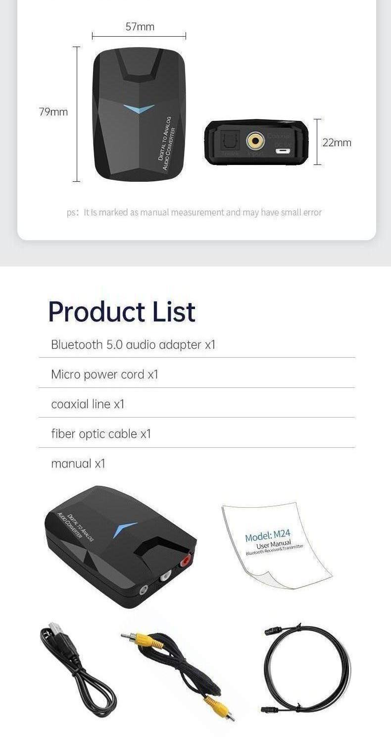 convertisseur audio sans fil numérique vers analogique et récepteur bluetooth-7