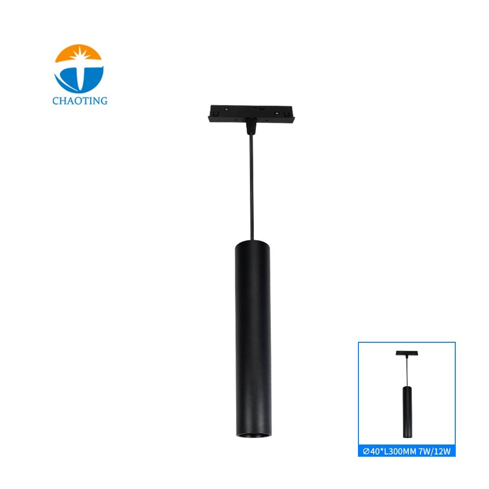 Lampe suspendue noire et blanche